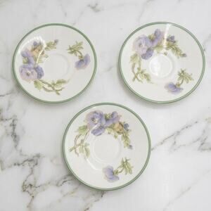 Haviland Limoges Glamis Thistle Demitasse Saucers – Pattern Registered 1938